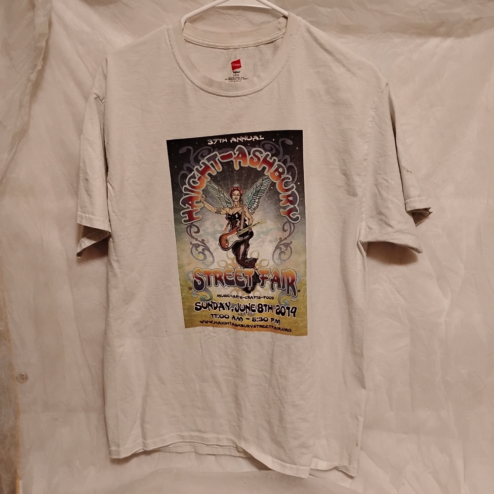 Hanes Haight-Ashbury Street Fair Tee - White